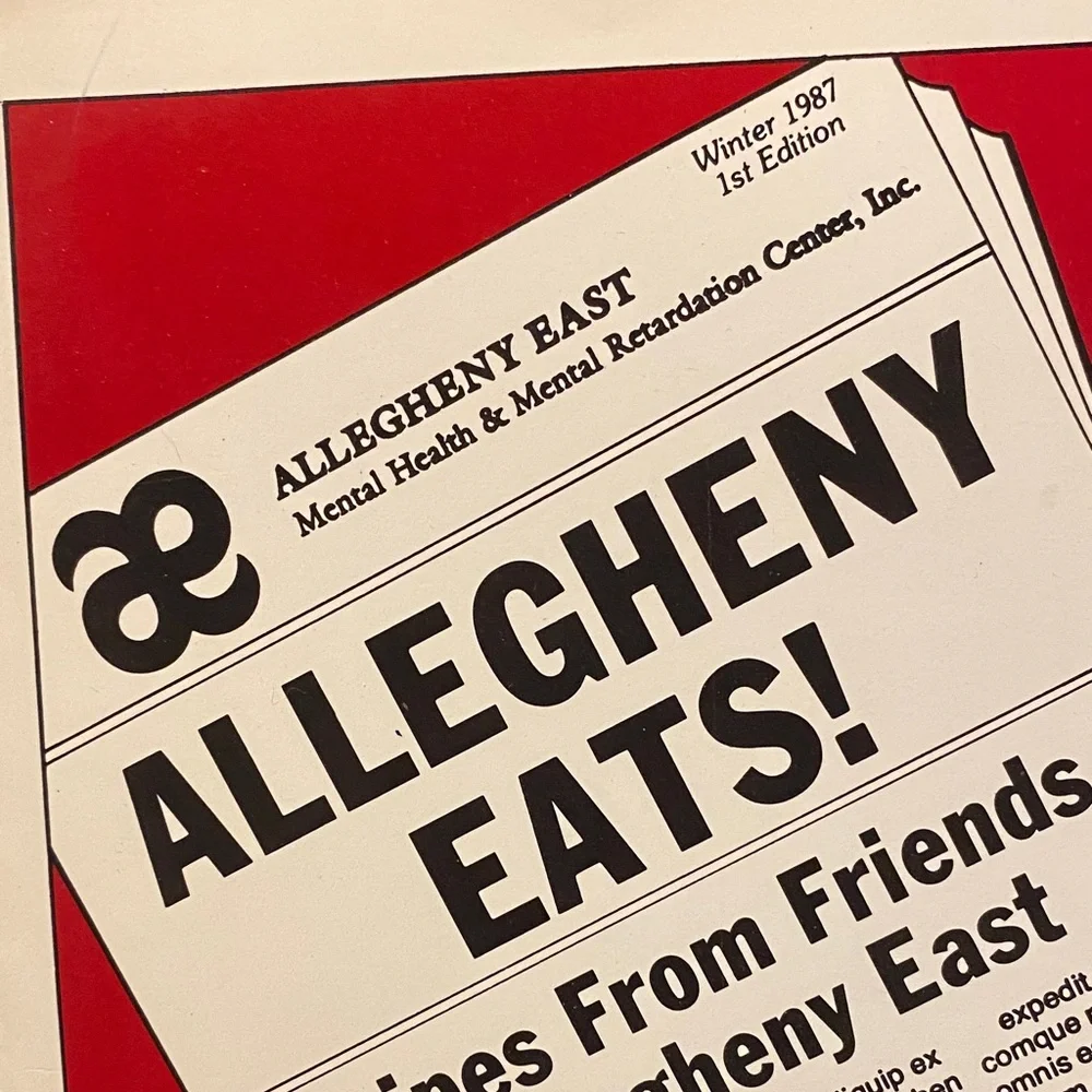 Allegheny Eats 1987 community Recipe Book